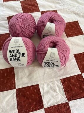 Wool and the Gang shiny happy cotton yarn